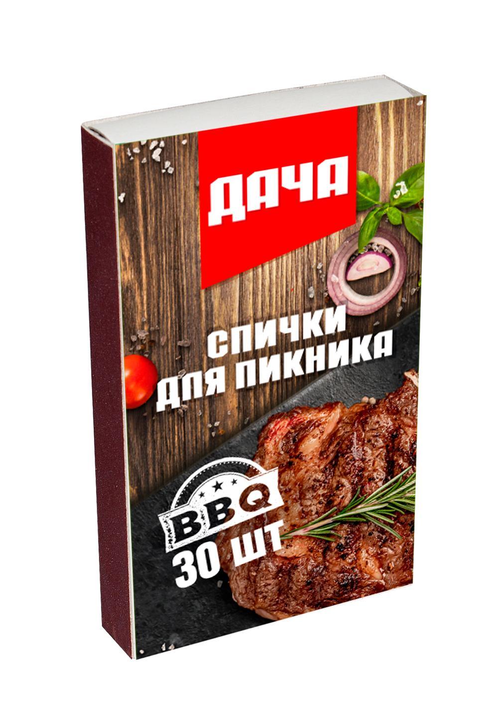 Спички Дача для пикника 30 штук, 10 гр., картон