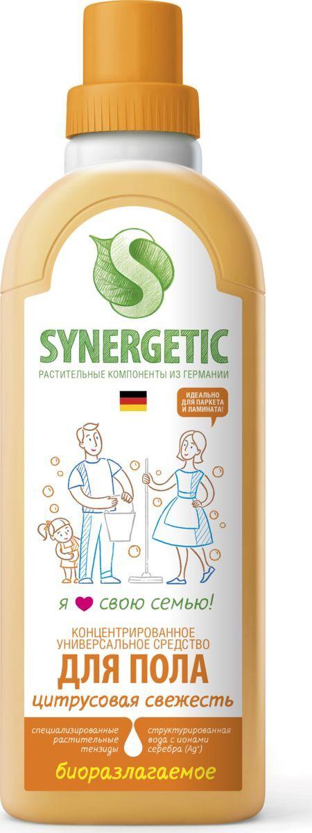Средство Synergetic Цитрусовая свежесть для мытья полов 750 мл