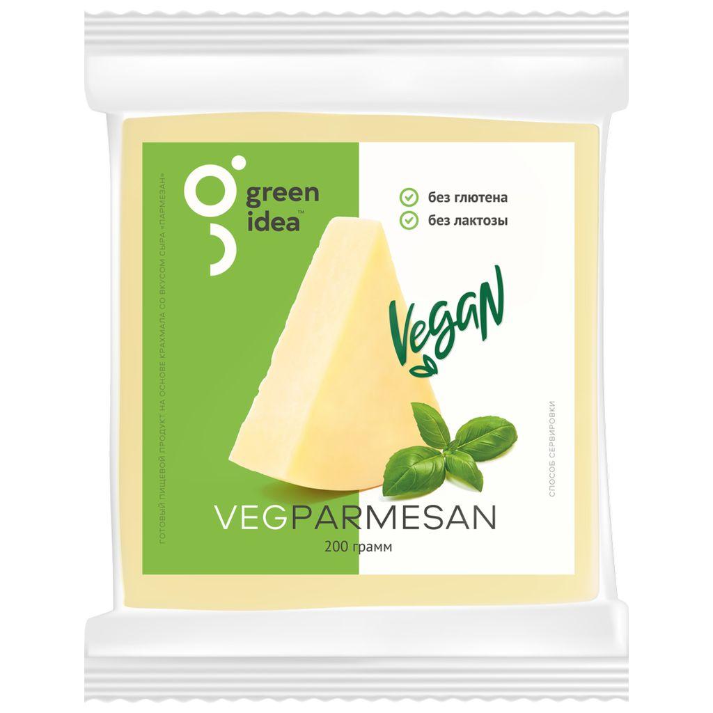 Готовый пищевой продукт на основе крахмала со вкусом сыра Пармезан, Green Idea, 200 гр., флоу-пак