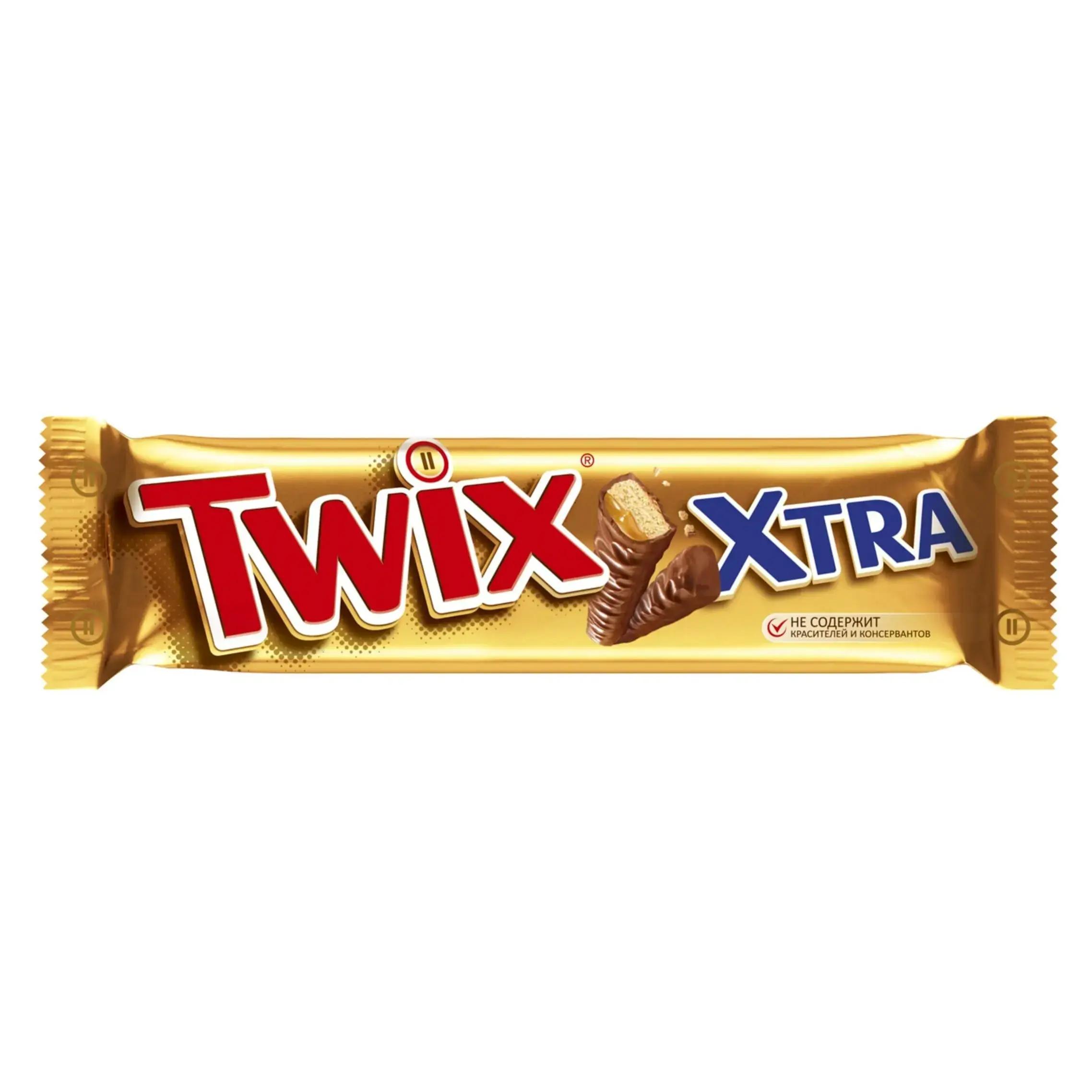 Батончик шоколадный Twix Extra 82 гр., флоу-пак