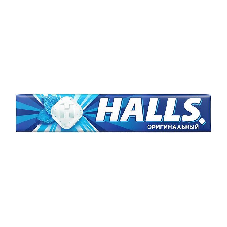 Леденцы Halls Оригинальный освежающие 25 гр., обертка