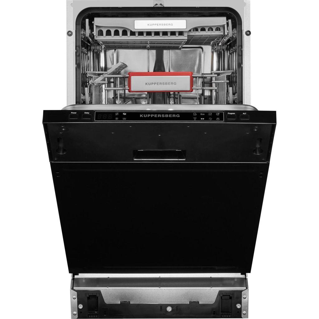 Встраиваемая посудомоечная машина KUPPERSBERG GS 4557, узкая, ширина 44.8см, полновстраиваемая, загрузка 11 комплектов