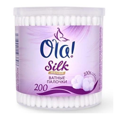 Ватные палочки 200 шт., OLA! Silk sense, ПЭТ