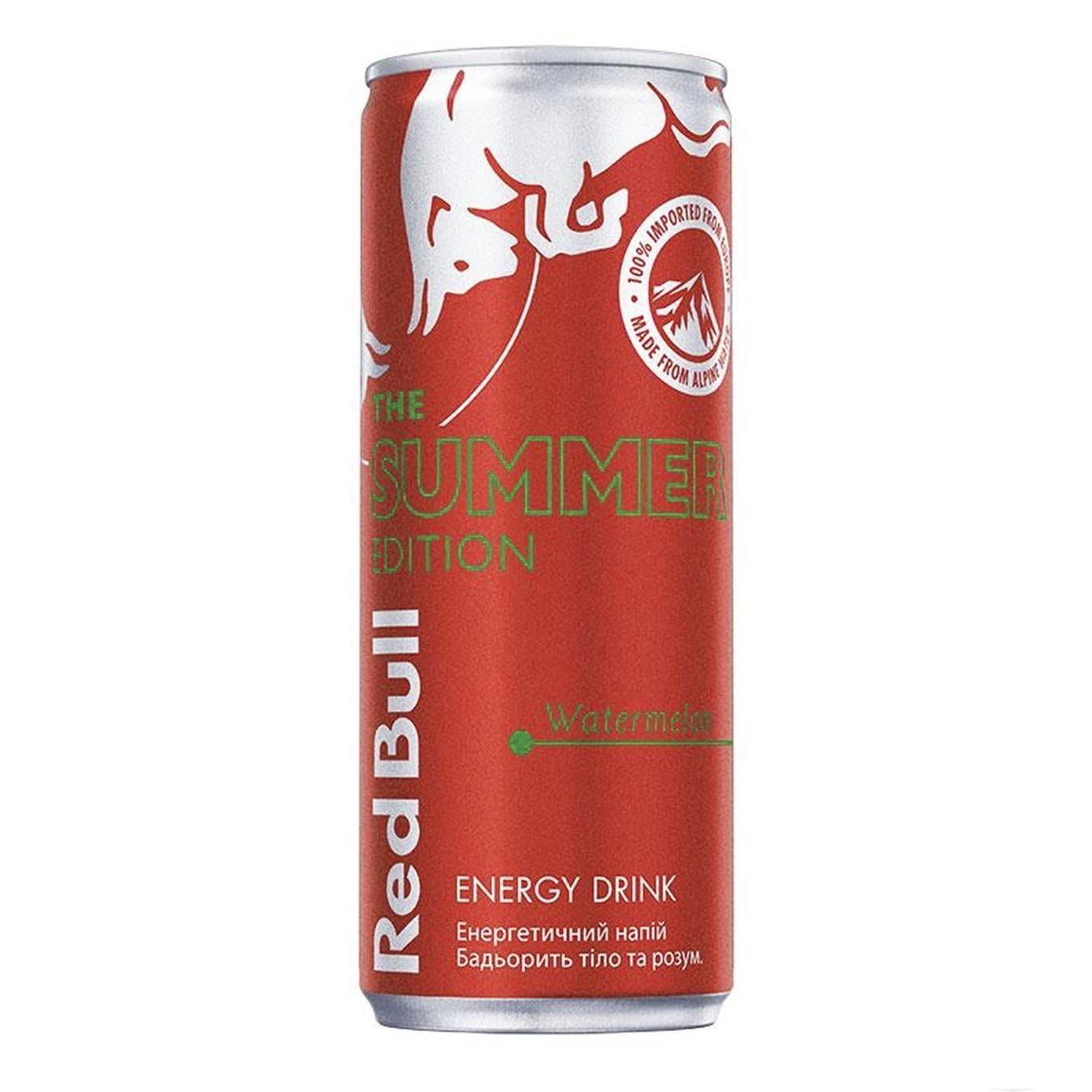 Напиток энергетический Red Bull арбуз Австрия 250 мл., ж/б