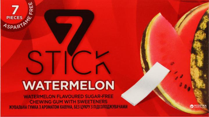 Жевательная резинка 7 STICK Арбуз 14,5 гр., картон