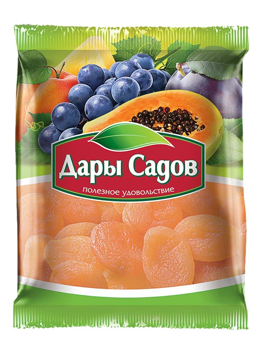 Абрикосы сушеные (кайса), Дары садов, 250 гр., флоу-пак
