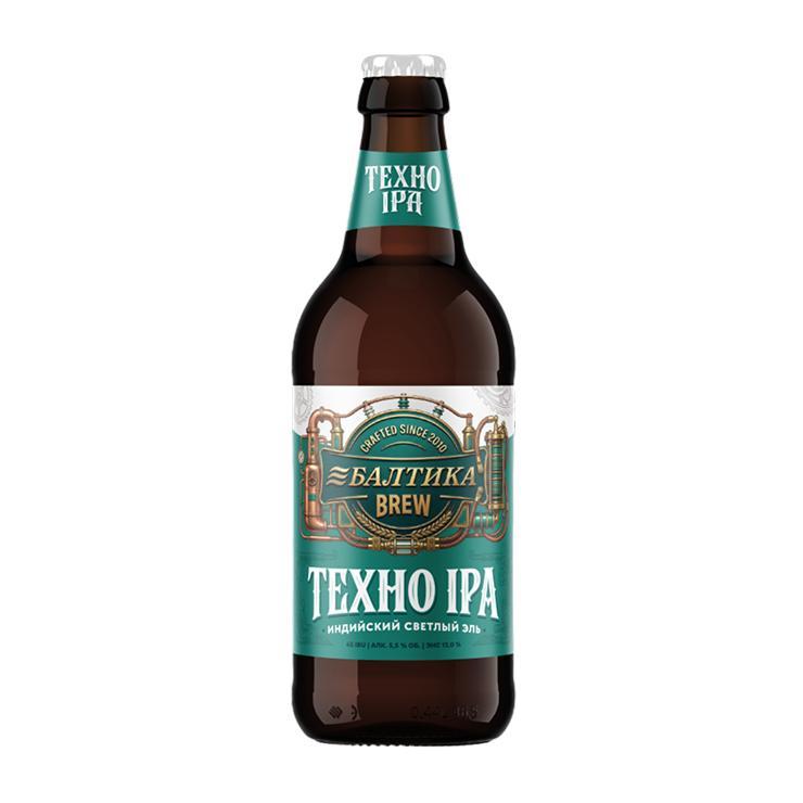 Пиво Балтика Brew Техно IPA светлое 5,5% 440 мл., стекло