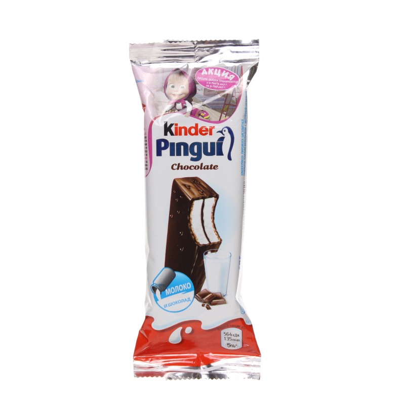 Пирожное Kinder бисквитное с молочной начинкой Pingui, 30 гр., флоу-пак
