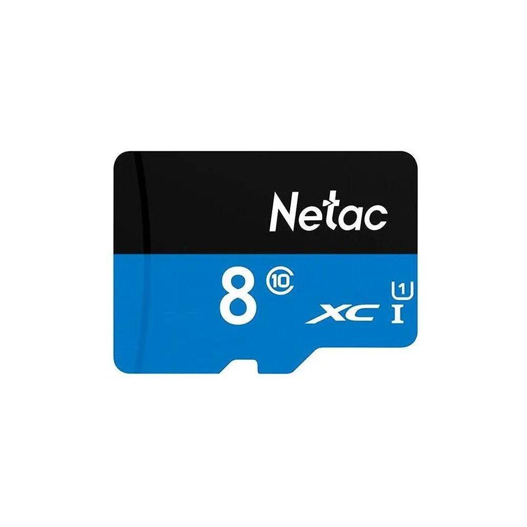 Карта памяти microSDHC Netac P500 8 ГБ, 80 МБ/с, Class 10, NT02P500STN-008G-S, 1 шт.