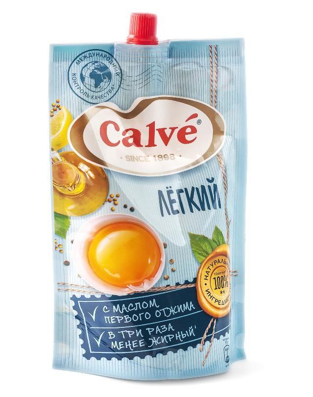 Майонез Calve легкий 20% 230 гр., дой-пак с дозатором