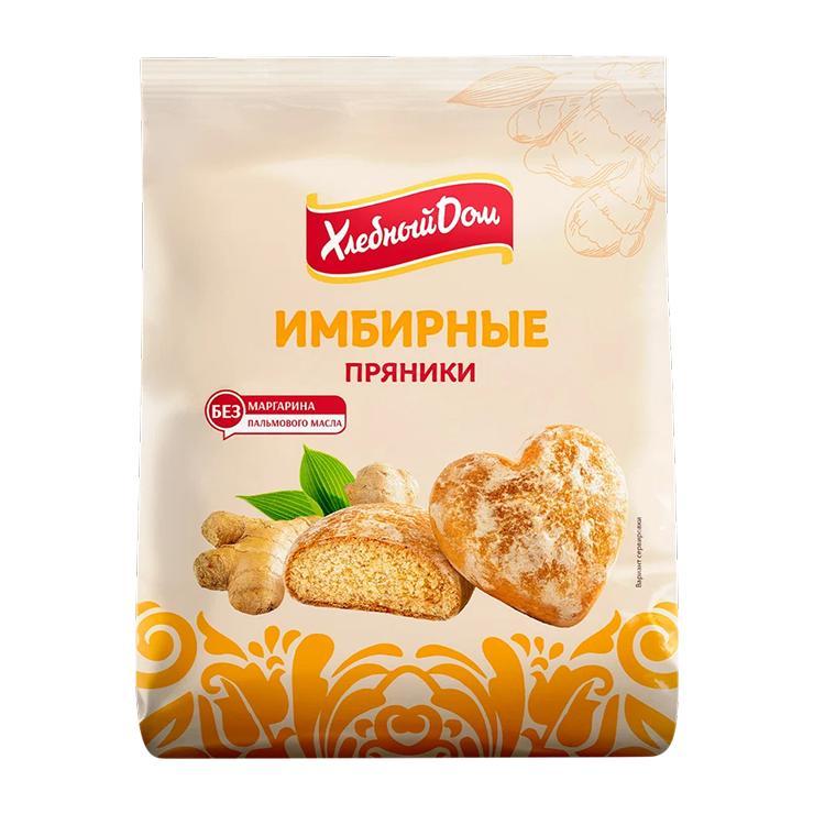 Пряники Хлебный Дом имбирные 300 гр., флоу-пак