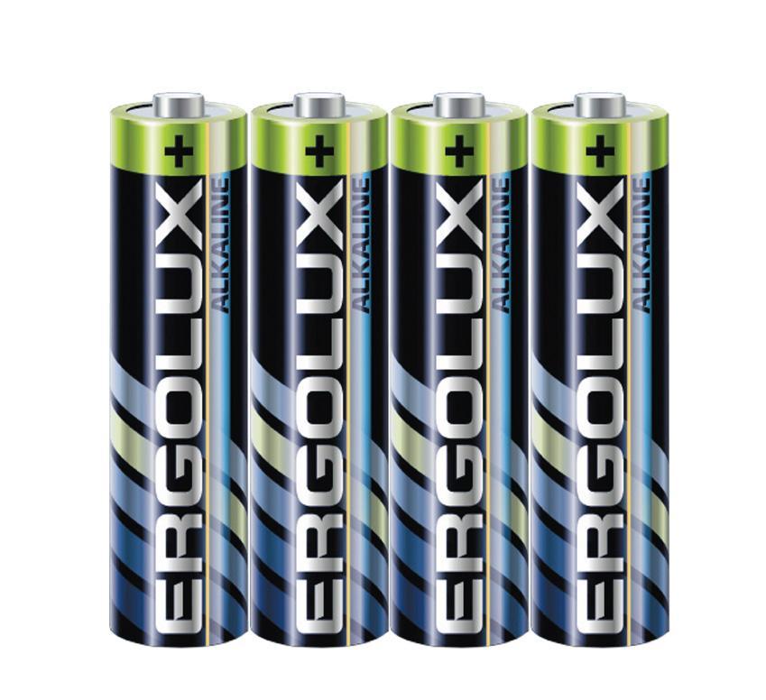 Батарейка Ergolux LR03 Alkaline SR4 1.5В 4шт, спайка