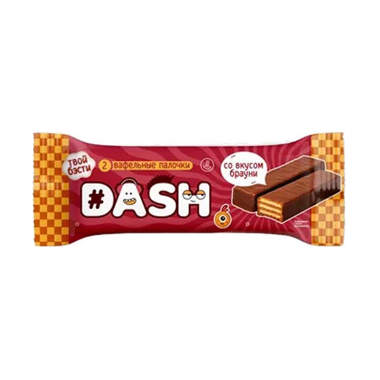 Вафельные палочки DASH брауни 35 гр., флоу-пак