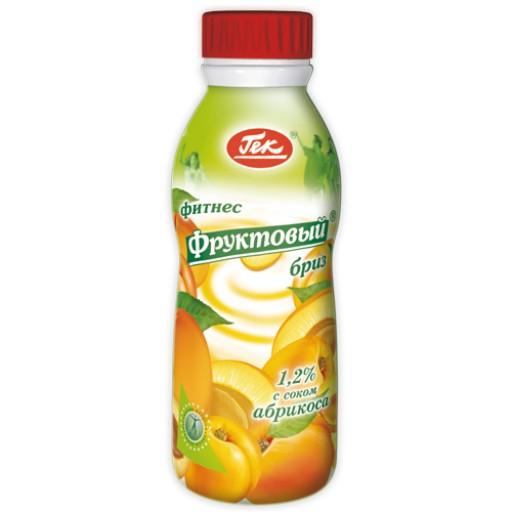 Напиток йогуртный Фруктовый бриз Фитнесс с соком дыни и ананаса 1,2%, Гек, 400 гр, ПЭТ