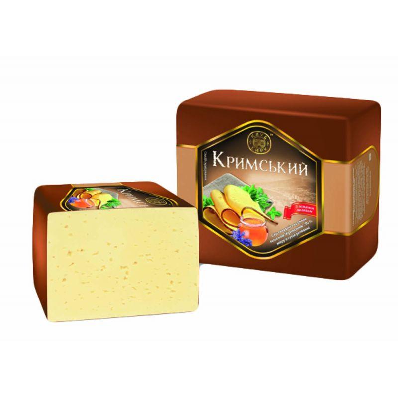 Продукт Джанкойский сыр сырный Крымский 50 % куб , 2,5 кг., пленка