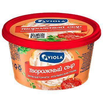 Сыр творожный Viola c вялеными томатами и итальянскими травами 68% 140 гр., ПЭТ