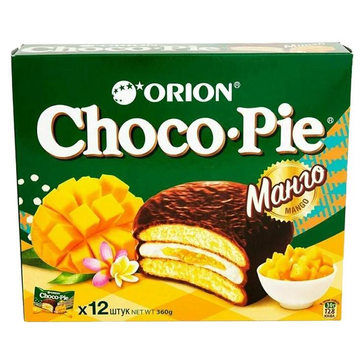 Печенье Choco Pie Mango 12 штук 360 гр., картон