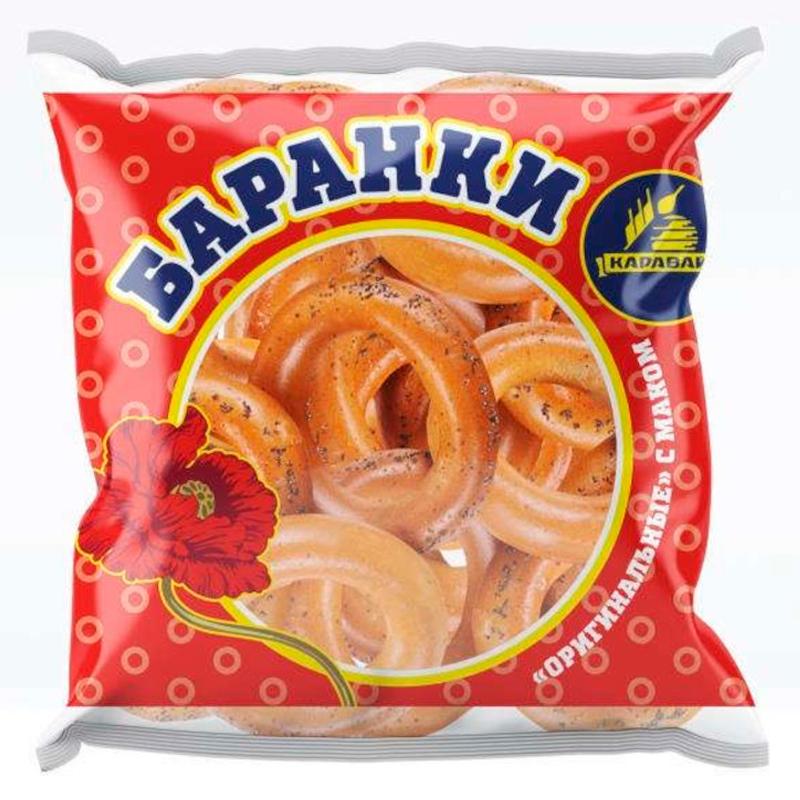 Баранки Каравай оригинальные с маком 300 гр., флоу-пак