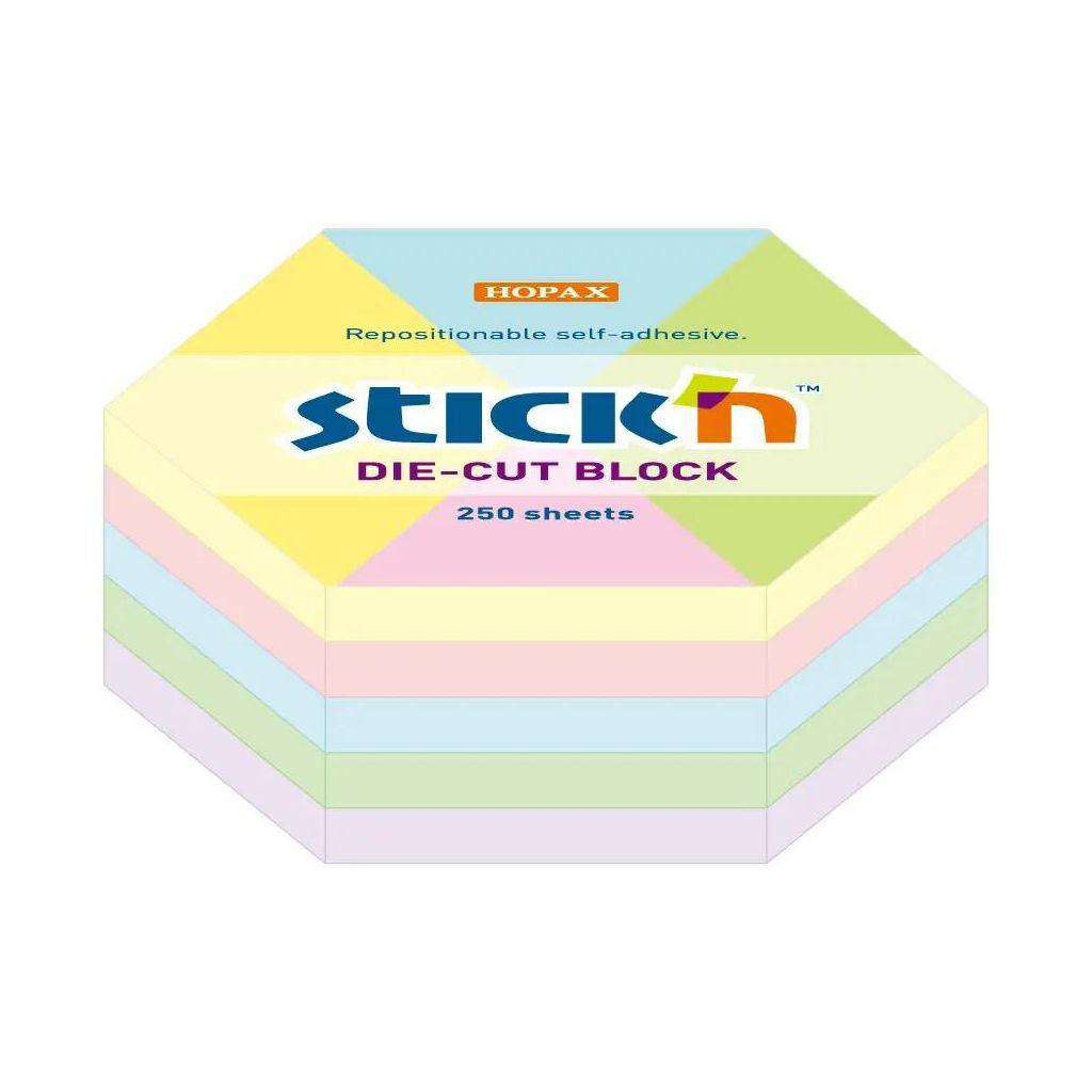 Блок самоклеящийся бумажный Stick'n 21826, 61x70, 250 л, пастель, ассорти