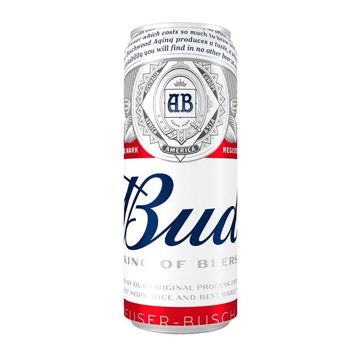Пиво Bud светлое фильтрованное пастеризованное 5% 450 мл., ж/б