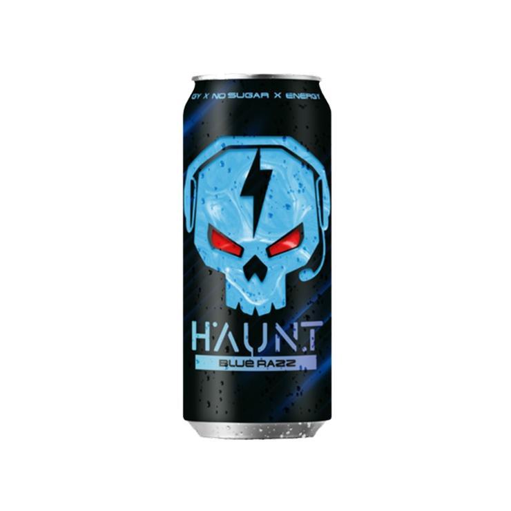 Энергетический напиток Fitness Food Factory Haunt голубая малина 450 мл., ж/б