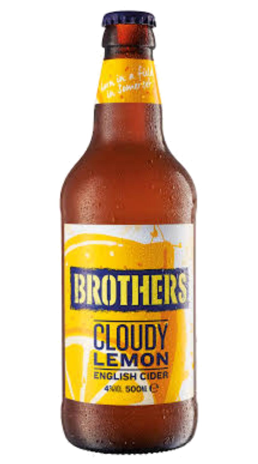 Сидр Brothers Cloudy Lemon 4% яблочный Великобритания 500 мл., стекло
