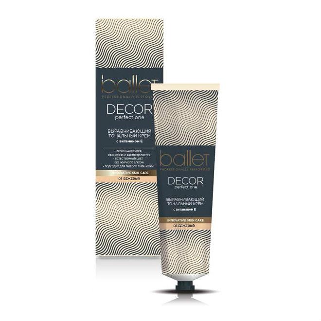 Тональный крем Ballet Decor Выравнивающий тон бежевый 03 40 гр., картон
