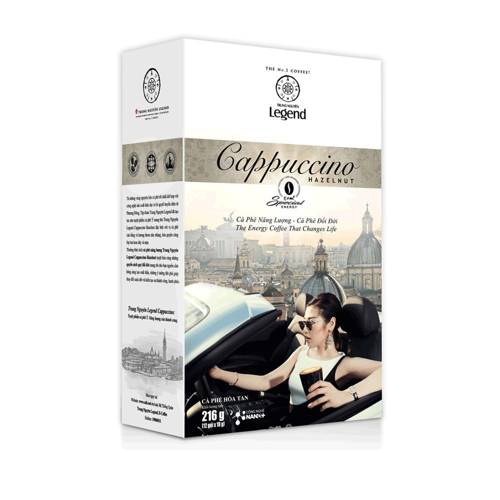 Кофе растворимый Trung Nguyen Cappuccino Legend Лесной орех 12 стиков 216 гр., картон