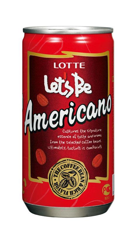 Напиток кофейный Lotte Lets Be американо 175 мл., ж/б