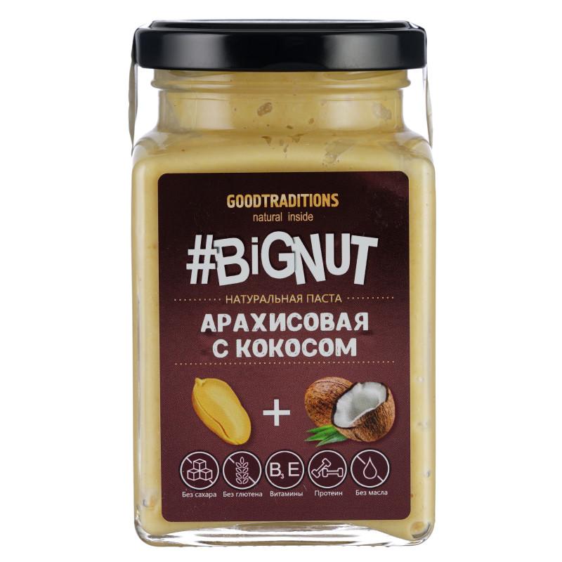 Арахисовая паста GOODTRADITIONS #BIGNUT с кокосом 240 гр., стекло