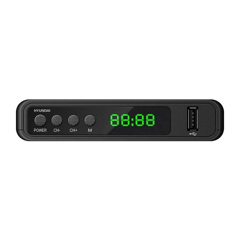 Ресивер DVB-T2 Hyundai H-DVB520, черный + Wi-Fi адаптер