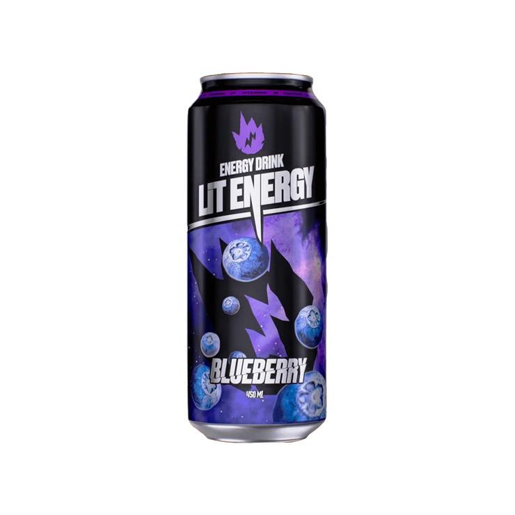 Напиток энергетический LiT Energy черника Россия 450 мл., ж/б