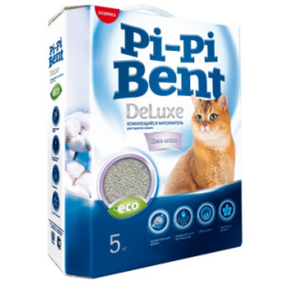Наполнитель PI-PI-BENT Deluxe Clean cotton 12 литров 5 кг., картон