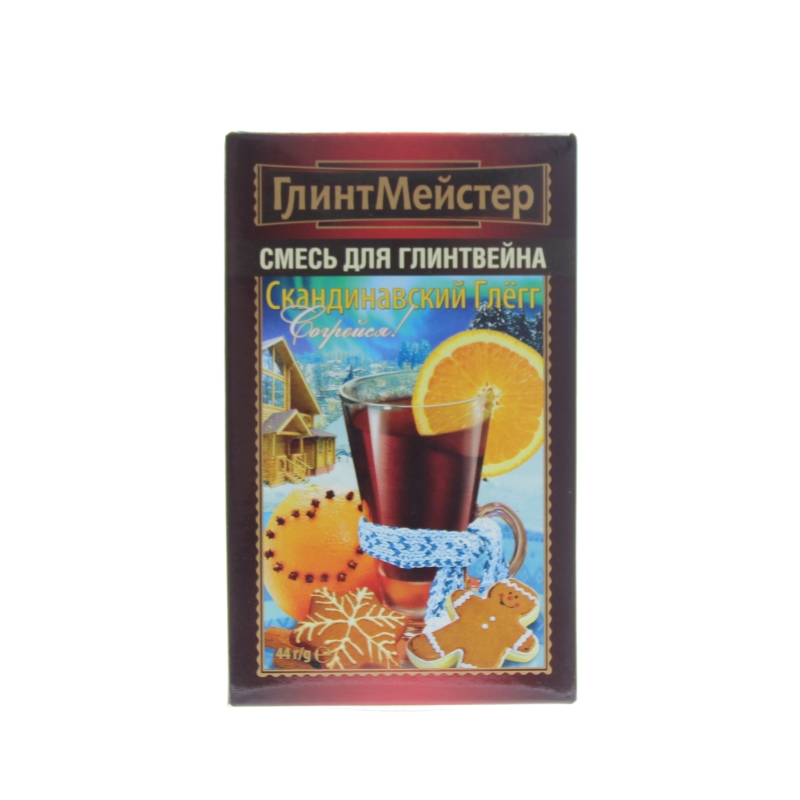 Смесь для глинтвейна Глинтмейстер скандинавский глёгг 44 гр., картон
