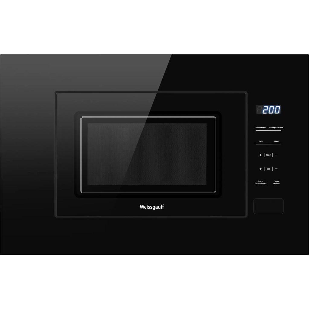 Встраиваемая микроволновая печь WEISSGAUFF HMT-206 Compact, 20л, 700Вт, черный [432897]
