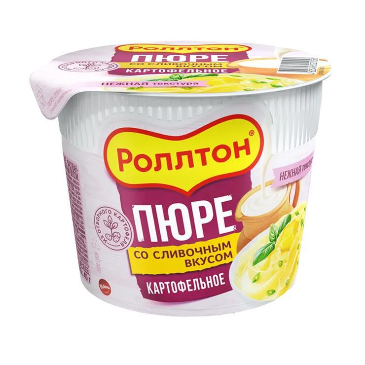 Пюре быстрого приготовления Роллтон картофельное со сливочным вкусом 40 гр., стакан