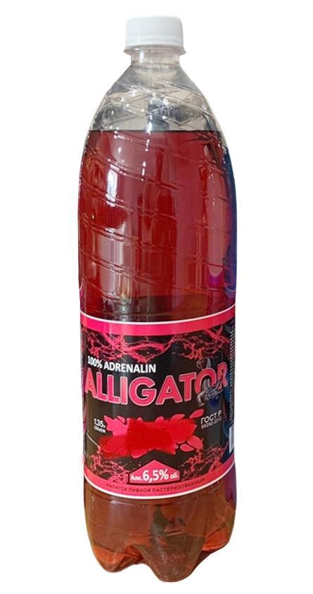 Напиток пивной Alligator гранат 6,5% 1,35 л., ПЭТ