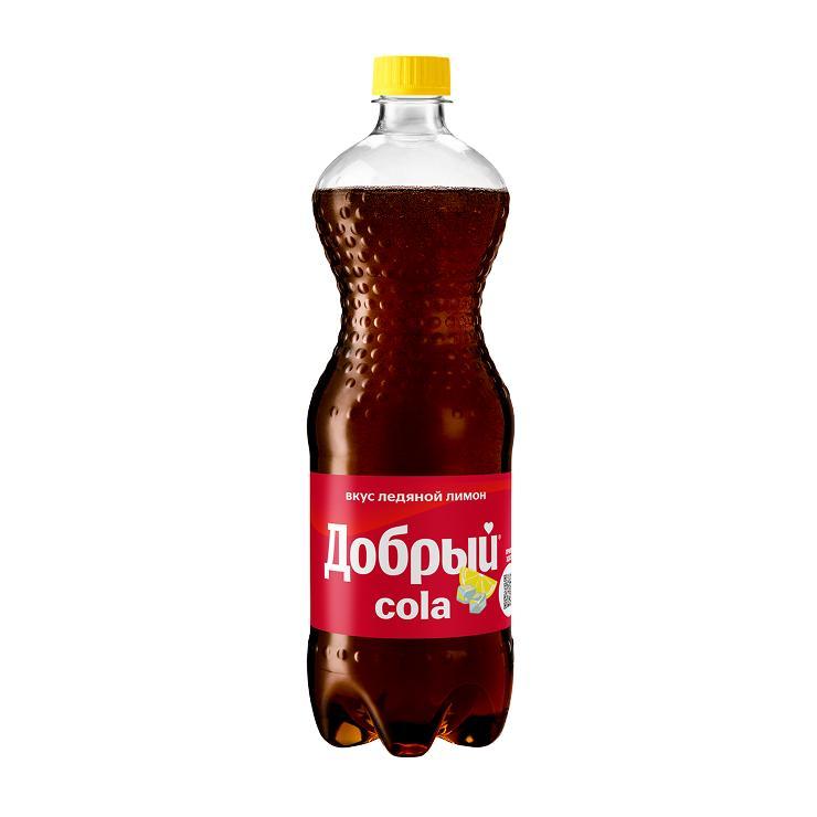 Напиток газированный Добрый cola ледяной лимон 1 л., ПЭТ
