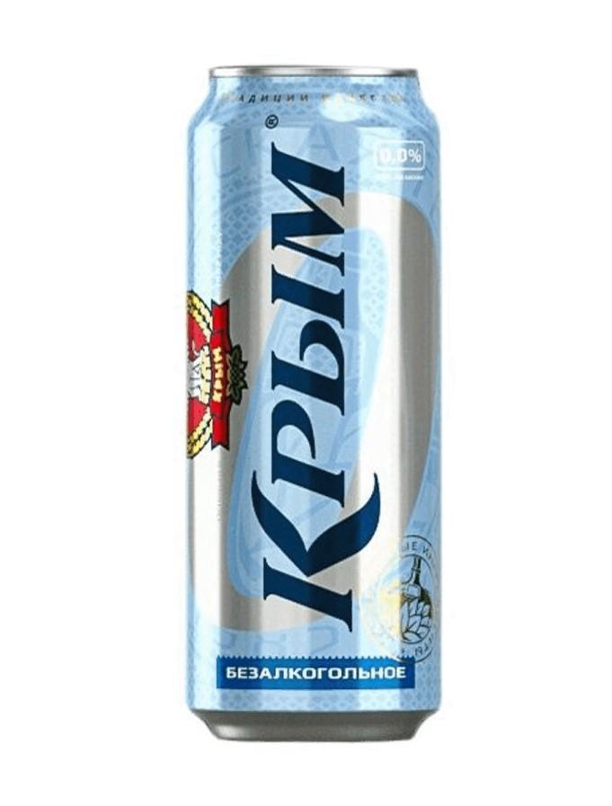 Пиво безалкогольное Крым светлое фильтрованное пастеризованное 450 мл., ж/б