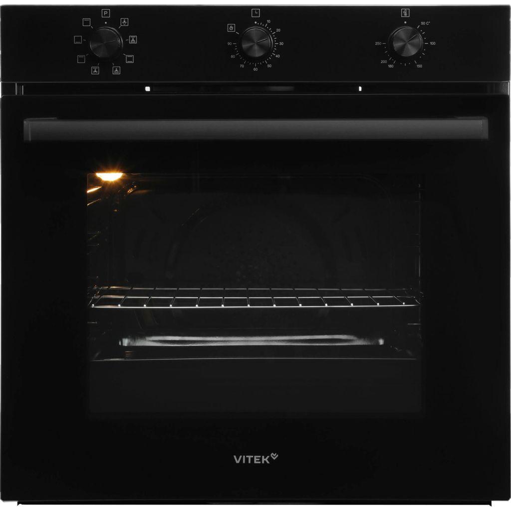 Духовой шкаф электрический Vitek VEO 6380 BG, 68л, стекло черное
