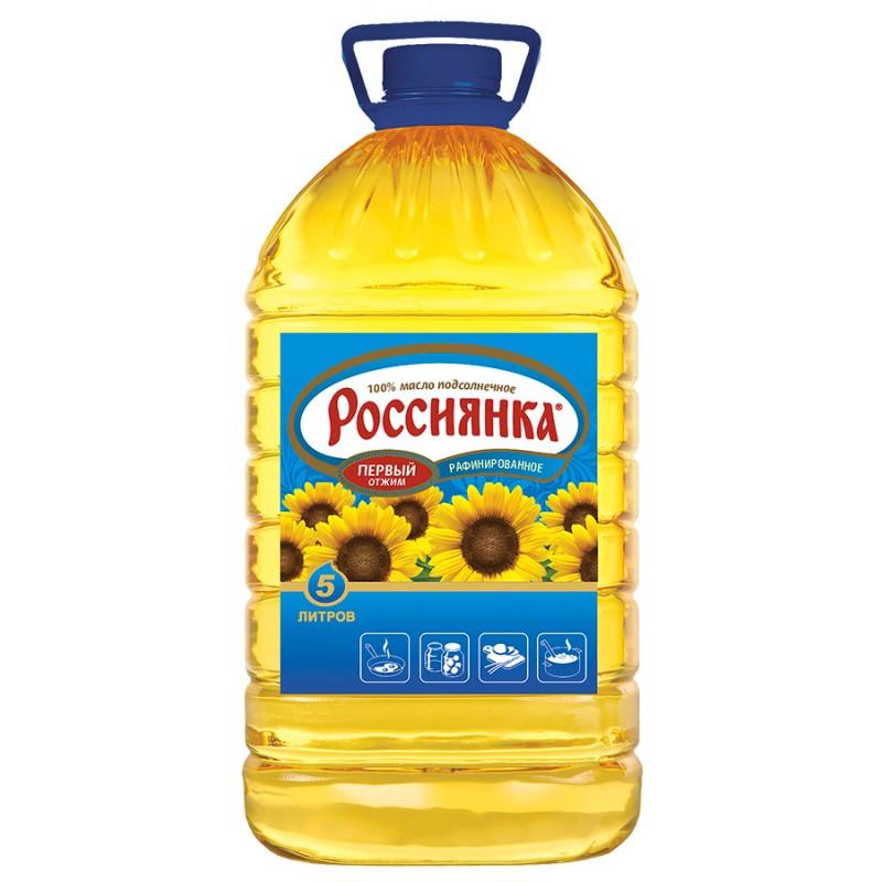 Масло Россиянка Подсолнечное рафинированное