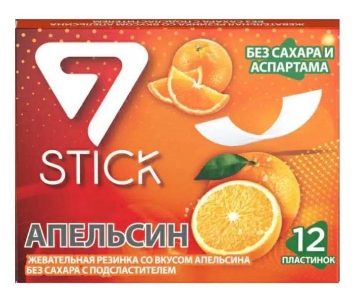 Жевательная резинка 7 STICK Апельсин 33 гр., картон