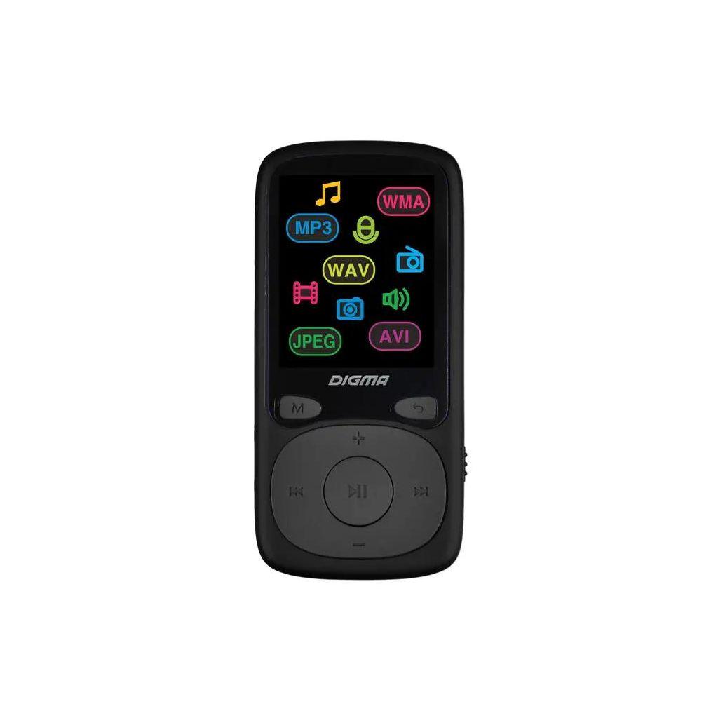 MP3 плеер Digma B4 flash, 8ГБ, черный