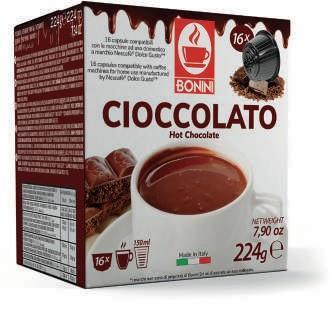 Капсулы Caffe Tiziano Bonini капc DG Cioccolata 16 шт. х 14 гр., картон