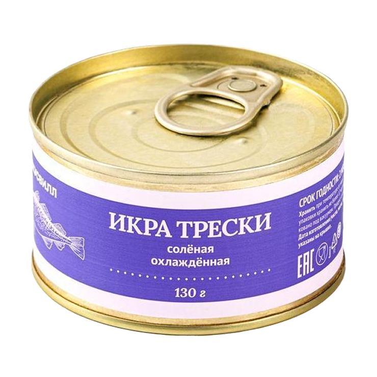 Икра ВкусВилл кеты соленая охлажденная 130 гр., ж/б