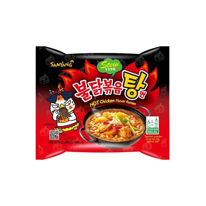 Лапша Samyang hot chicken ramen острая со вкусом тушеной курицы, 145 гр., флоу-пак