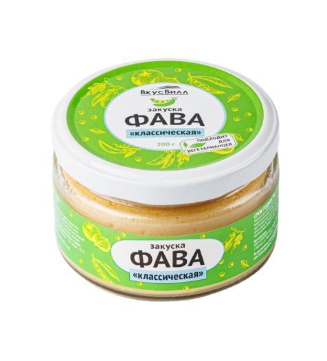 Закуска ВкусВилл Фава Классическая 200 гр., стекло