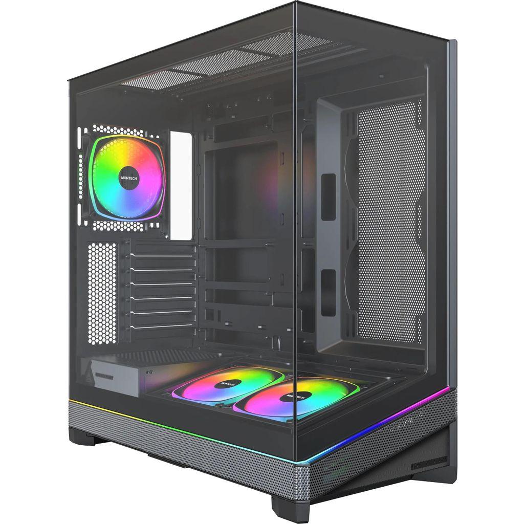 Корпус ATX MONTECH Sky 3, Midi-Tower, без БП, черный [sky 3 b]