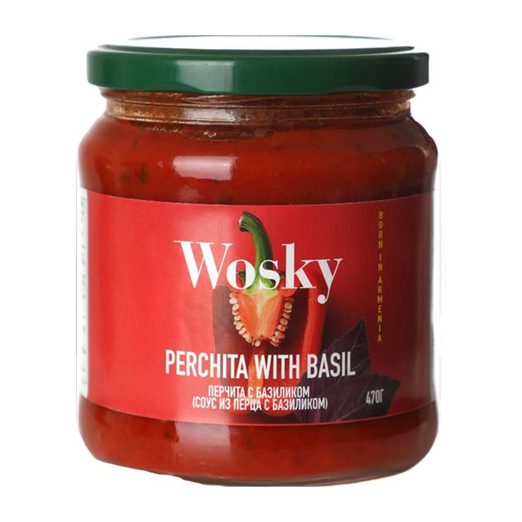 Соус WOSKY перчита с базиликом 470 гр., стекло