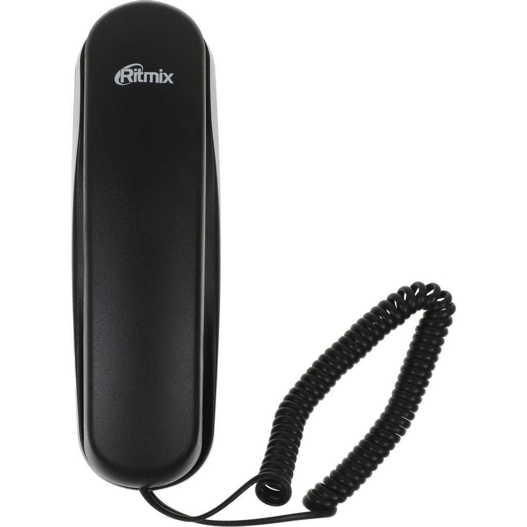 Проводной телефон Ritmix RT-002, черный
